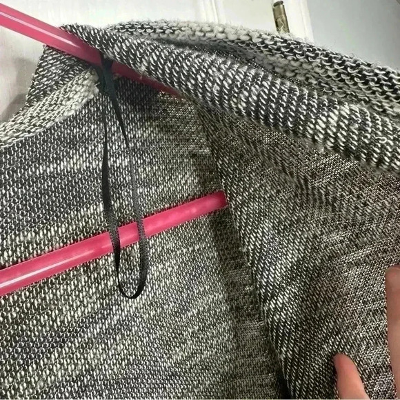 Paper Crane Cardigan Sweater Heathered Grey & White Size Small - Picture 10 of 16